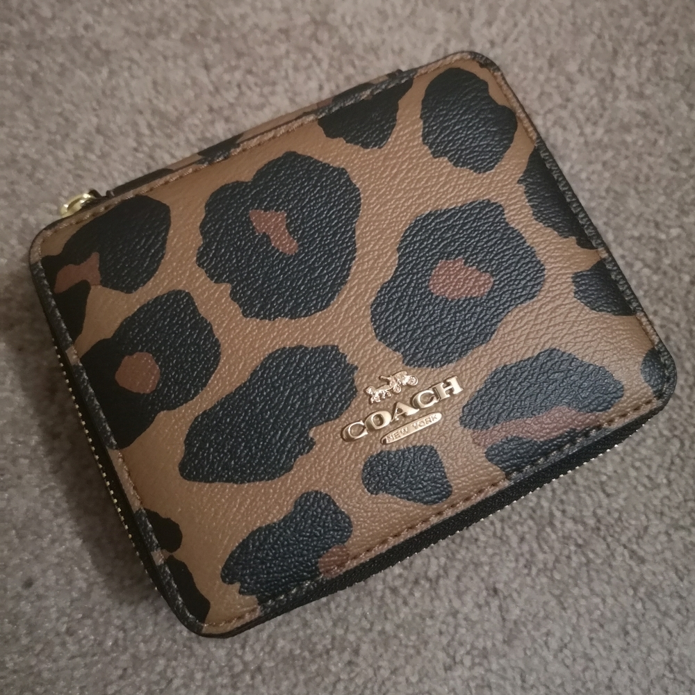 NWT Coach Leopards Patterned Jewellery Box